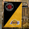 Raptors vs Lakers House Divided Flag, NBA House Divided Flag