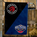 Raptors vs Pelicans House Divided Flag, NBA House Divided Flag