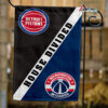 Pistons vs Wizards House Divided Flag, NBA House Divided Flag