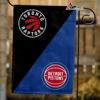 Raptors vs Pistons House Divided Flag, NBA House Divided Flag