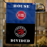 Pistons vs Raptors House Divided Flag, NBA House Divided Flag