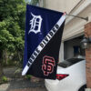 Tigers vs Giants House Divided Flag, MLB House Divided Flag 1 Tigers vs Giants House Divided Flag, MLB House Divided Flag