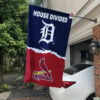 Tigers vs Cardinals House Divided Flag, MLB House Divided Flag