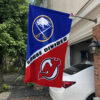 Sabres vs Devils House Divided Flag, NHL House Divided Flag