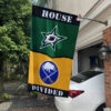 Stars vs Sabres House Divided Flag, NHL House Divided Flag