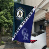 Athletics vs Rockies House Divided Flag, MLB House Divided Flag