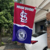 Cardinals vs Rockies House Divided Flag, MLB House Divided Flag
