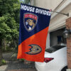 Panthers vs Ducks House Divided Flag, NHL House Divided Flag 2 Panthers vs Ducks House Divided Flag, NHL House Divided Flag