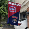 Canadiens vs Panthers House Divided Flag, NHL House Divided Flag