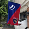 Lightning vs Panthers House Divided Flag, NHL House Divided Flag 1 Lightning vs Panthers House Divided Flag, NHL House Divided Flag