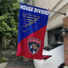 Blues vs Panthers House Divided Flag, NHL House Divided Flag 1 Blues vs Panthers House Divided Flag, NHL House Divided Flag