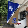 Dodgers vs Royals House Divided Flag, MLB House Divided Flag 1 Dodgers vs Royals House Divided Flag, MLB House Divided Flag