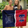 Tigers vs Phillies House Divided Flag, MLB House Divided Flag 2 Tigers vs Phillies House Divided Flag, MLB House Divided Flag
