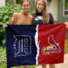 Tigers vs Cardinals House Divided Flag, MLB House Divided Flag