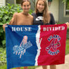 Dodgers vs Braves House Divided Flag, MLB House Divided Flag 2 Dodgers vs Braves House Divided Flag, MLB House Divided Flag