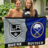 Kings vs Sabres House Divided Flag, NHL House Divided Flag
