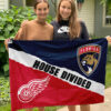 Panthers vs Red Wings House Divided Flag, NHL House Divided Flag