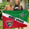 Stars vs Panthers House Divided Flag, NHL House Divided Flag