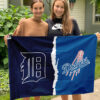 Tigers vs Dodgers House Divided Flag, MLB House Divided Flag 2 Tigers vs Dodgers House Divided Flag, MLB House Divided Flag