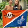 Giants vs Dodgers House Divided Flag, MLB House Divided Flag