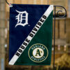 Tigers vs Athletics House Divided Flag, MLB House Divided Flag