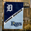 Tigers vs Rays House Divided Flag, MLB House Divided Flag