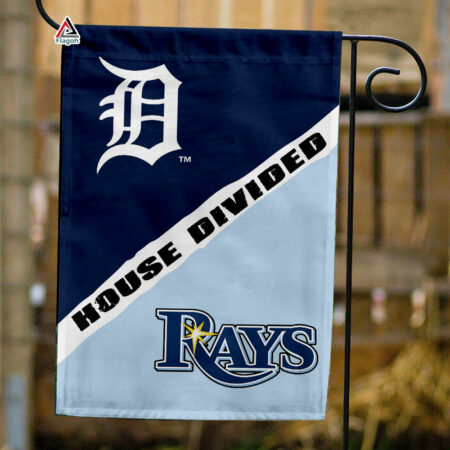 Tigers vs Rays House Divided Flag, MLB House Divided Flag