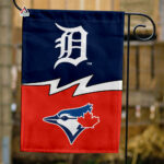 Tigers vs Blue Jays House Divided Flag, MLB House Divided Flag