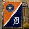 Astros vs Tigers House Divided Flag, MLB House Divided Flag