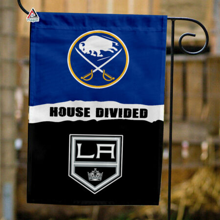 Sabres vs Kings House Divided Flag, NHL House Divided Flag