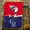 Guardians vs Rockies House Divided Flag, MLB House Divided Flag