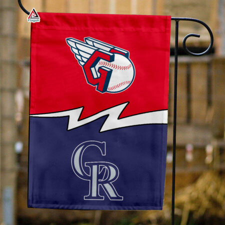 Guardians vs Rockies House Divided Flag, MLB House Divided Flag