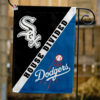 White Sox vs Dodgers House Divided Flag, MLB House Divided Flag