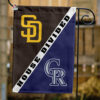Padres vs Rockies House Divided Flag, MLB House Divided Flag