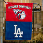 Guardians vs Dodgers House Divided Flag, MLB House Divided Flag