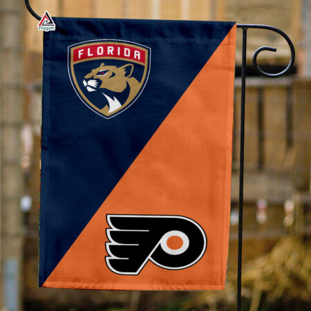 Panthers vs Flyers House Divided Flag, NHL House Divided Flag