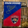 Blues vs Panthers House Divided Flag, NHL House Divided Flag
