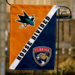 Sharks vs Panthers House Divided Flag, NHL House Divided Flag