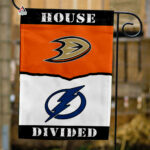 Ducks vs Lightning House Divided Flag, NHL House Divided Flag