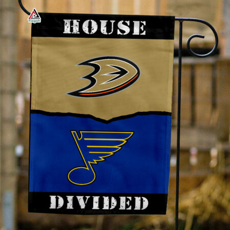 Ducks vs Blues House Divided Flag, NHL House Divided Flag