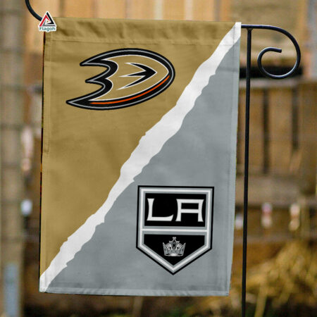Ducks vs Kings House Divided Flag, NHL House Divided Flag