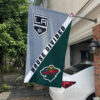 Kings vs Wild House Divided Flag, NHL House Divided Flag 1 Kings vs Wild House Divided Flag, NHL House Divided Flag
