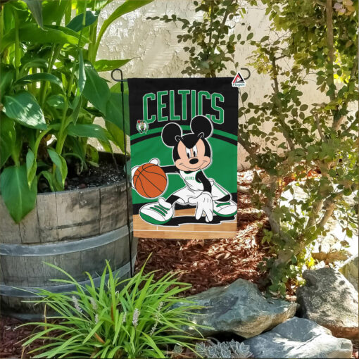 Boston Celtics x Mickey Basketball Flag, NBA Premium Flag