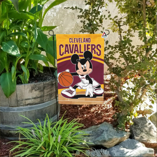 Cleveland Cavaliers x Mickey Basketball Flag, NBA Premium Flag Cleveland Cavaliers x Mickey Basketball Flag, NBA Premium Flag