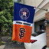 Astros vs Giants House Divided Flag, MLB House Divided Flag 1 Astros vs Giants House Divided Flag, MLB House Divided Flag