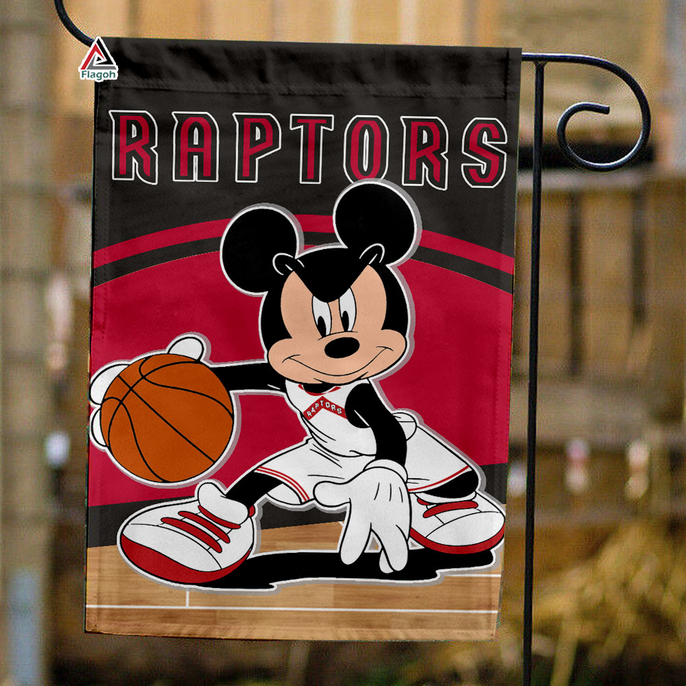 Toronto Raptors x Mickey Basketball Flag, NBA Premium Flag Toronto Raptors x Mickey Basketball Flag, NBA Premium Flag