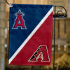 Angels vs Diamondbacks House Divided Flag, MLB House Divided Flag