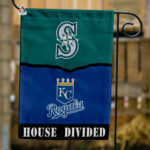 Mariners vs Royals House Divided Flag, MLB House Divided Flag