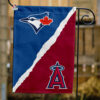 Blue Jays vs Angels House Divided Flag, MLB House Divided Flag