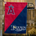Angels vs Rays House Divided Flag, MLB House Divided Flag